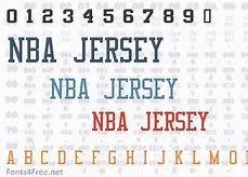 Image result for NBA Jersey Font