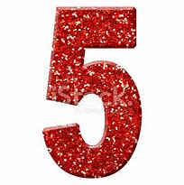 Image result for Glitter Number 5 Printable