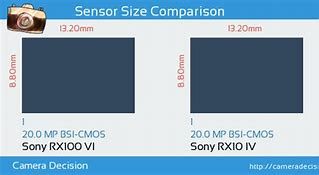 Image result for RX100 Sensor Size