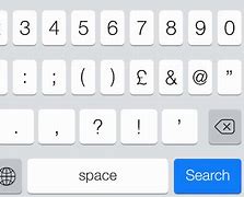 Image result for iPhone Keyboard with Numbers and Symbols