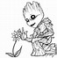 Image result for baby groot black and white clip art
