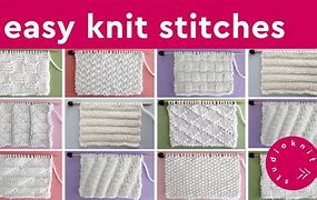 Image result for Beginner Knitting Stitches