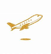 Image result for Gold Airplane Clip Art Easy