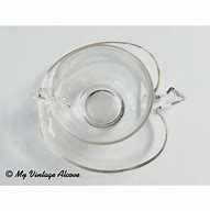 Image result for Clear Glass Apple Shape Cup and Saucer