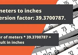 Image result for How Long Is a Meter in Inches