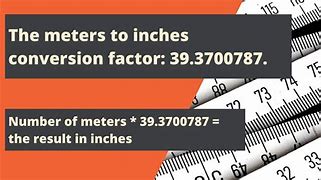 Image result for 10 Inches to Meters