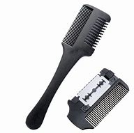 Image result for Hair Cutting Razor Comb
