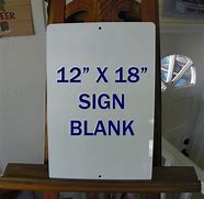Image result for Blank Metal Signs