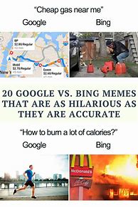 Image result for Google V Bing Memes