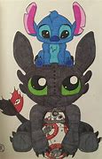 Image result for Toothless and Stitch Drawings