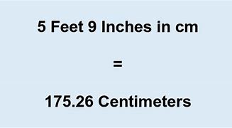 Image result for 5 Foot 9 Inches in Cm