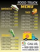 Image result for La Cucina Food Truck Menu