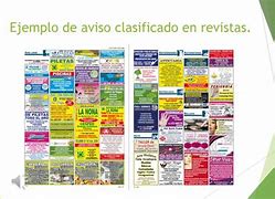 Image result for Ejemplos De Avisos Clasificados