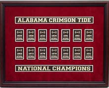 Image result for Alabama Football National Championships List
