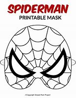 Image result for Superhero Mask Coloring Page