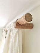 Image result for Oak Wood Curtain Rods