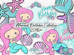 Image result for Little Mermaid Birthday Clip Art