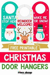 Image result for Free Printable Christmas Door Hangers
