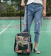 Image result for Clear Rolling Booksacks