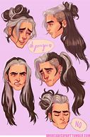 Image result for Long Hair Guy Drawing