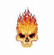 Image result for Flaming Skull Designs