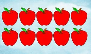 Image result for 6 Apple's in 2 Row Kids