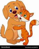 Image result for Cute Cat and Dog Cartoon