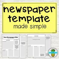 Image result for School Newspaper Template