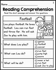 Image result for Reading Comprehension Worksheets 2nd Grade