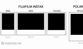 Image result for Instax Square Mini Wide Comparison Film