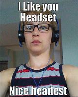 Image result for Headset Hair Meme