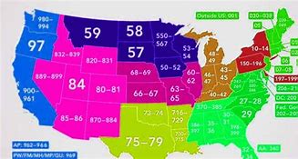 Image result for State Zip Code Map