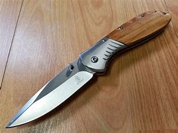 Image result for Wood Handle Pocket Knife
