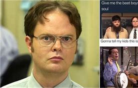 Image result for Dwight Schrute When He Turns around Meme