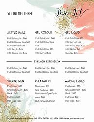 Image result for Nail Salon Pricing