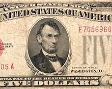 Image result for 5 Dollar Bill