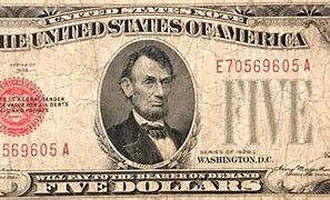 Image result for A Labeled Five Dollar Note