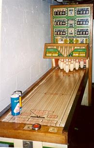 Image result for Vintage Shuffleboard Bowling Machine