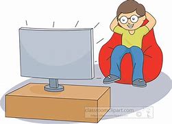 Image result for Boy Watching TV ClipArt