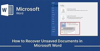 Image result for Recent Word Documents Unsaved