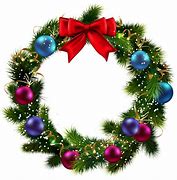 Image result for Transparent Christmas Wreath Clip Art