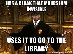 Image result for Harry Potter Library Memes