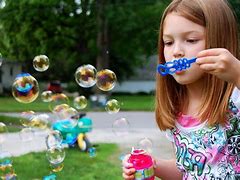 Image result for Child Blowing Bubbles Siloett