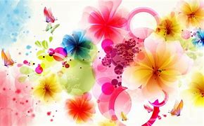 Image result for Colorful Flower Wallpaper Art