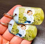 Image result for Custom Photo Keychain