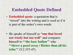 Image result for Embedded Quotation