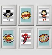 Image result for Vintage Superhero Wall Art