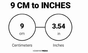 Image result for 9 Inches into Cm