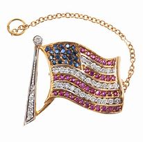 Image result for 14K American Flag Pin