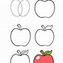 Image result for Single Apple Fruit Drawing